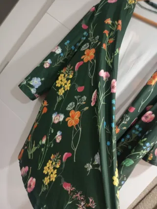 Blazer verde floral talla XL
