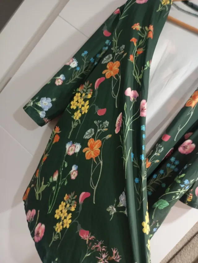 Blazer verde floral talla XL