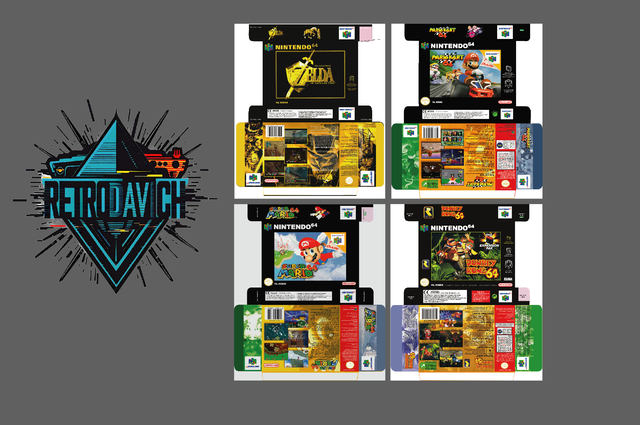 Lote de Caixas de Substituição para Jogos Nintendo 64