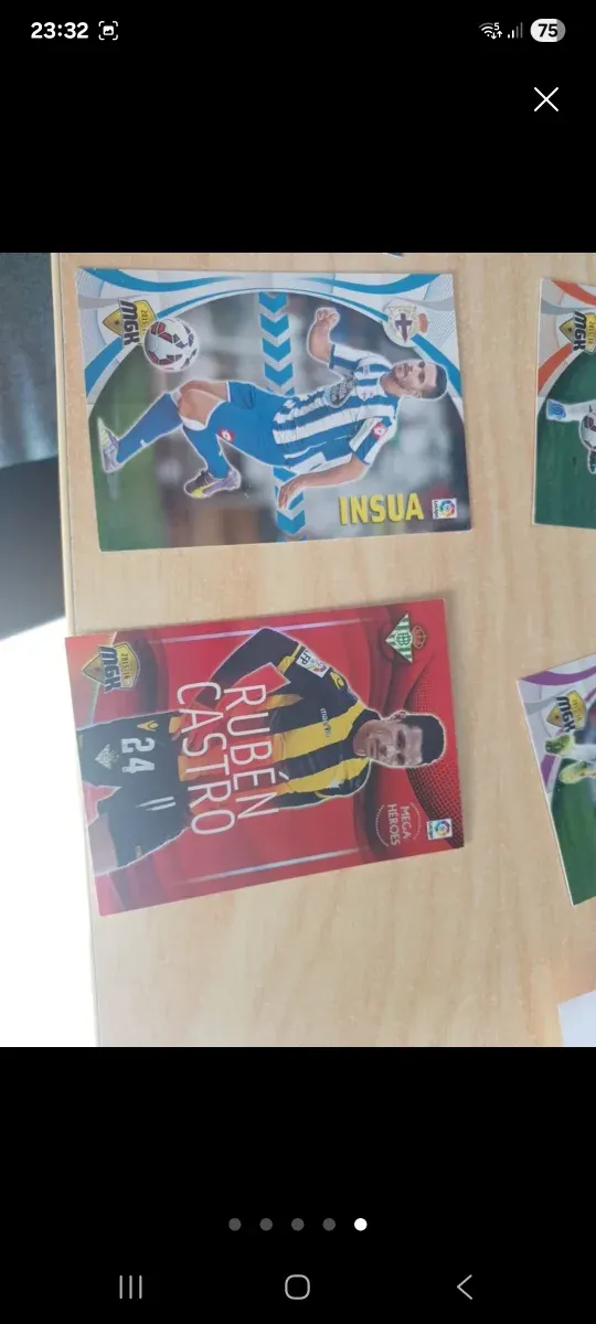 Cromos Liga 15/16 Messi y Cristiano Ronaldo