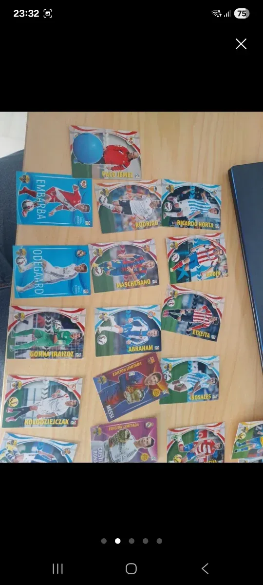 Cromos Liga 15/16 Messi y Cristiano Ronaldo