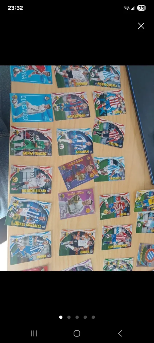 Cromos Liga 15/16 Messi y Cristiano Ronaldo