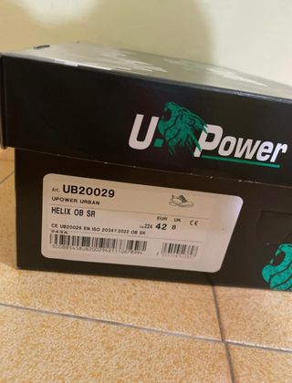 Scarpe da ginnastica U-Power bianche e grigie