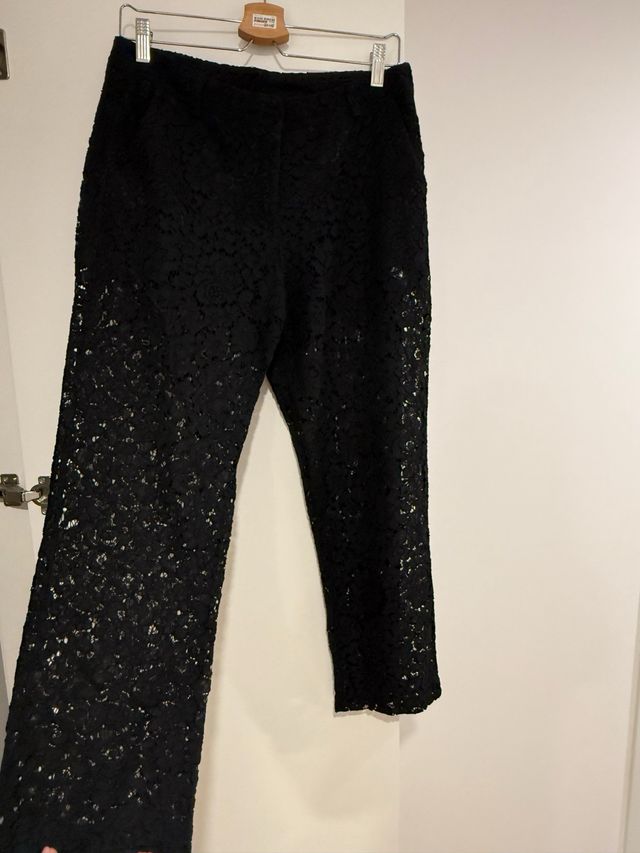 Pantalones Dixie encaje negro transparentes