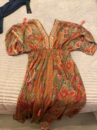 Vestido estampado largo boho