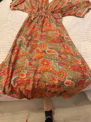 Vestido estampado largo boho