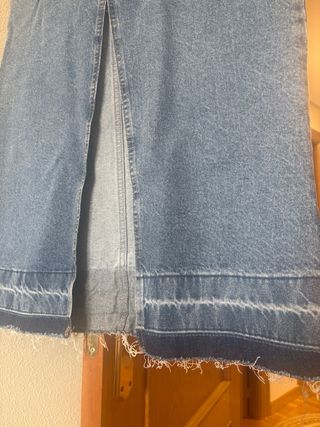 Falda Maxi Denim con Abertura