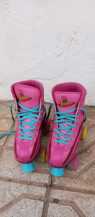Patines de niña Soy Luna rosas