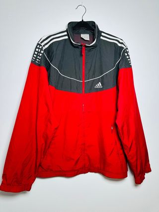 Chaqueta Adidas Clásica Negra y Roja