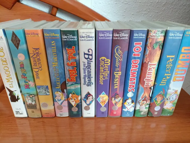 Lotto 12 Nastri VHS Disney Classici