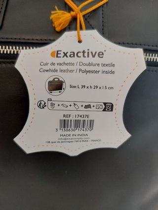 Borsa porta documenti Exacompta nera