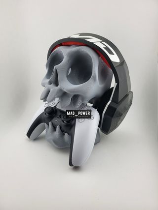 Soporte Calavera para Mando y Auriculares