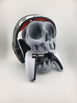 Soporte Calavera para Mando y Auriculares