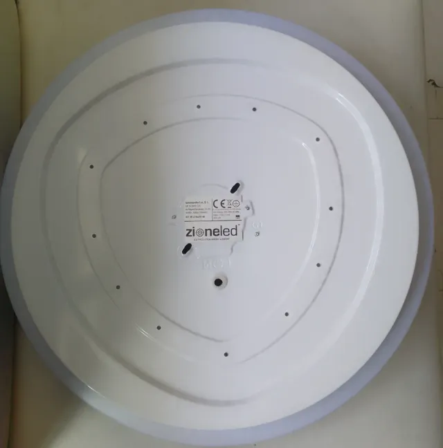 Plafón redondo bianco