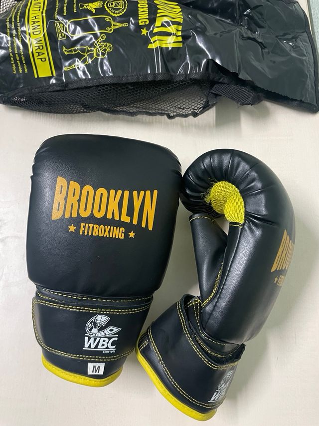 Guantes Boxeo Brooklyn Fit Boxing Negro/Amarillo