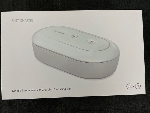 Box sterilizzatore UV con ricarica wireless 10W –