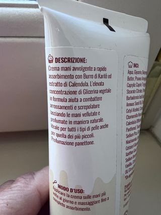 Crema Mani Avvolgente Panettone La Rosa Canina