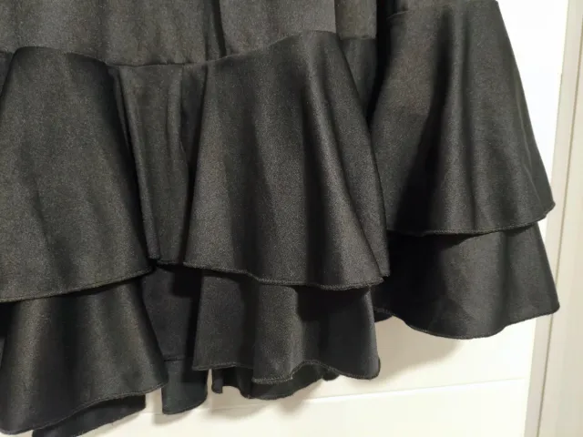 Falda flamenca niña volantes negra