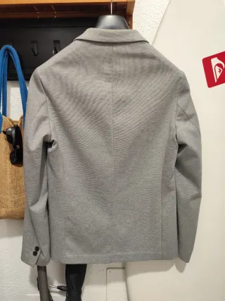 Blazer Zara Talla M Gris