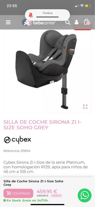 Carrito Trio Cybex Priam Cloud T Mirage Grey