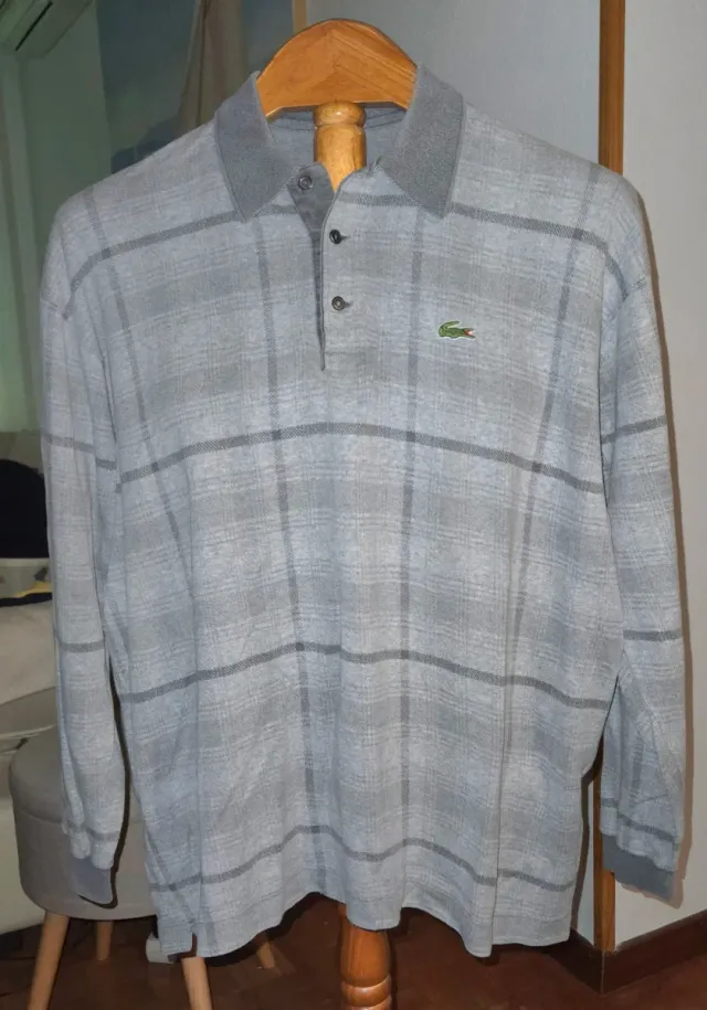 Polo Lacoste Vintage Cuadros Talla 7 (XL/XXL)