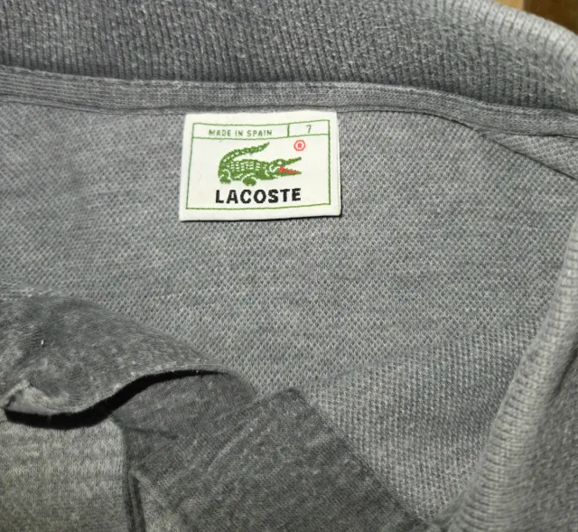 Polo Lacoste Vintage Cuadros Talla 7 (XL/XXL)
