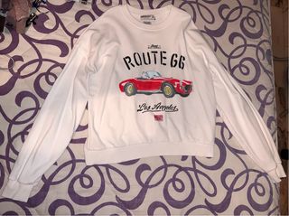 Sudadera Route 66 Coche Rojo Talla S