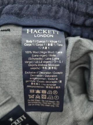 Pantalón Hackett Rayas Azul Hombre