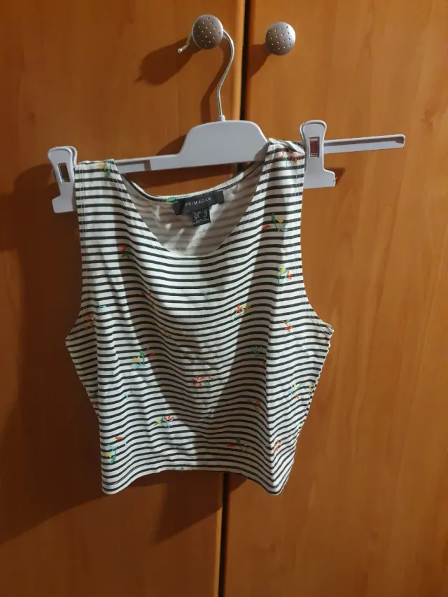 Top rayas flores Primark Talla S