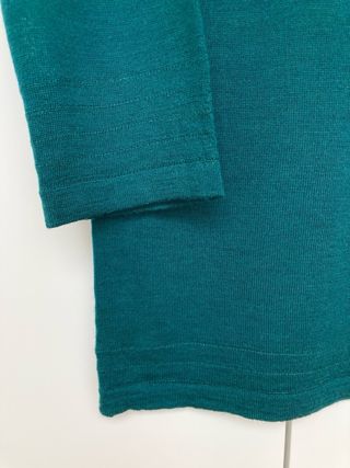 Jersey lana pura verde talla M mujer