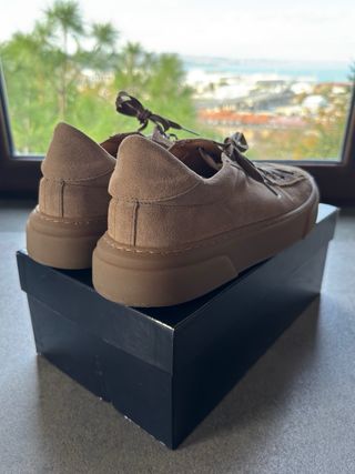 Scarpe Made in Italy Camoscio Taupe 44