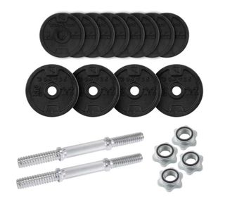 Maletín de pesas y mancuernas peso total 20kg