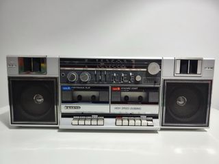 Radio Sanyo Boombox Cassette Doble