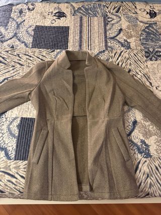 Cappotto blazer fantasia chevron