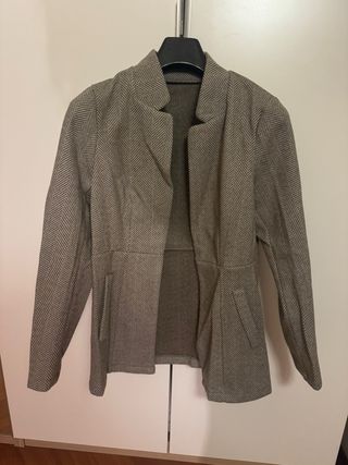 Cappotto blazer fantasia chevron