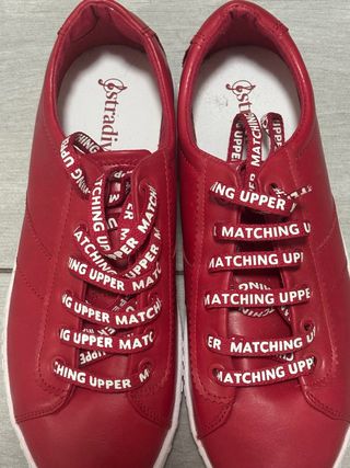 Zapatillas Stradivarius Rojas Mujer