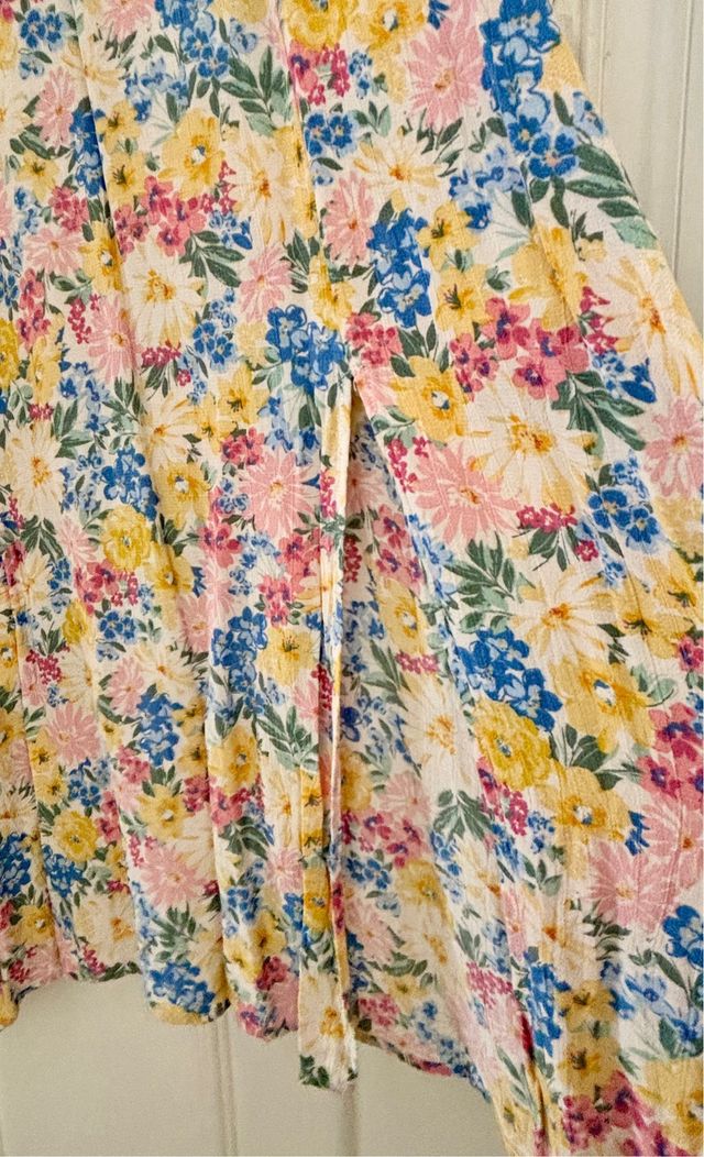 Vestido midi floral Stradivarius Talla S