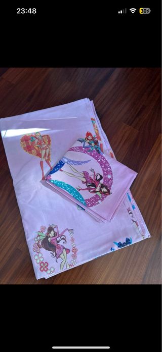 Lenzuolo singolo + federa Winx
