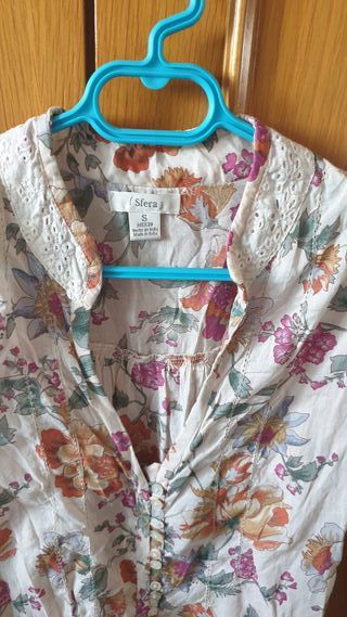 Blusa estampada de señora Sfera Talla S