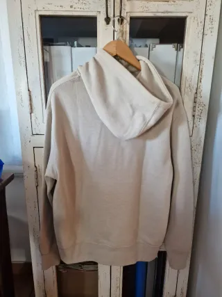 Sudadera Beige Oversize/Croptop Talla Única