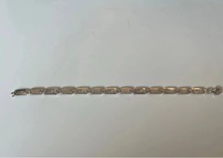 Pulsera eslabones rectangulares plata