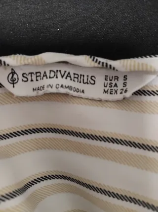 Blusa Stradivarius Talla S Rayas
