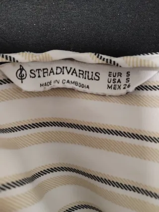 Blusa Stradivarius Talla S Rayas