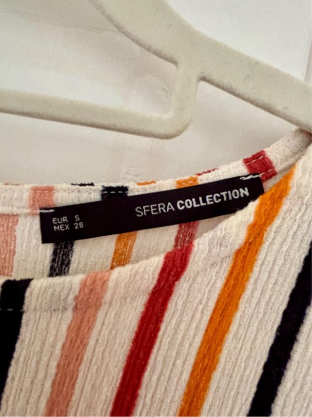 Vestido largo Sfera rayas multicolor S/M