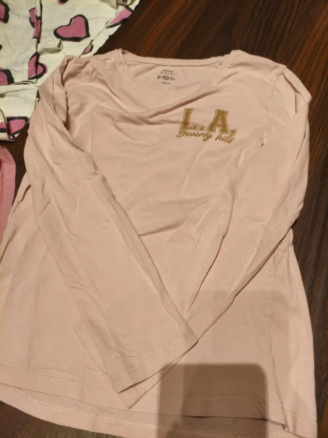 Lote 4 camisetas manga larga niña