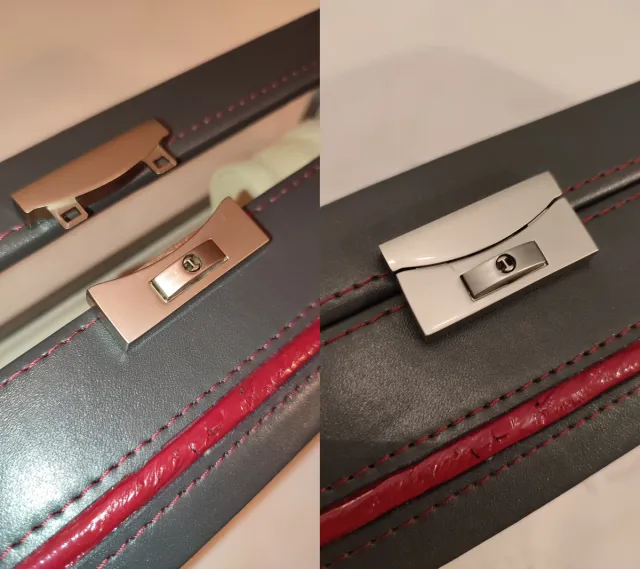 Joyero para Relojes Negro y Rojo