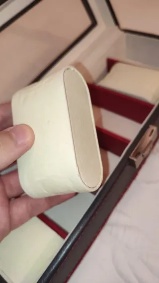 Joyero para Relojes Negro y Rojo