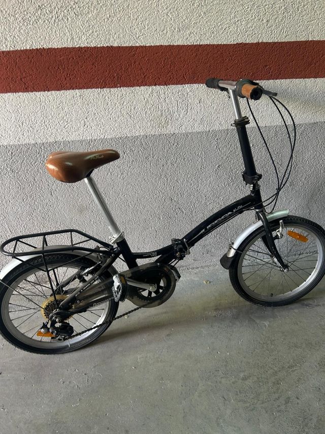 Bicicleta Plegable Negra