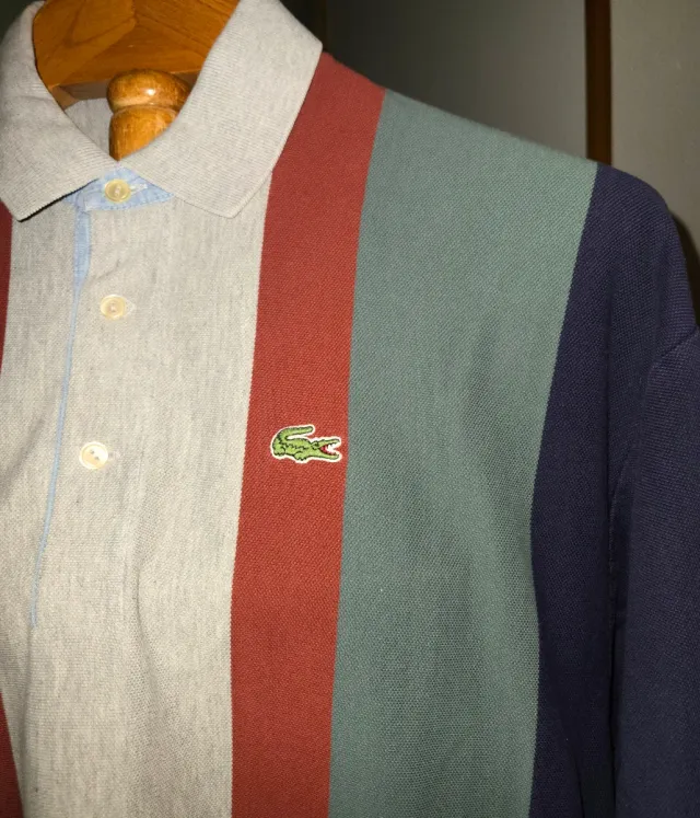 Polo Lacoste Vintage Rayas Talla 7 XXL