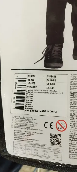 Costume Halloween Bambino Rosso